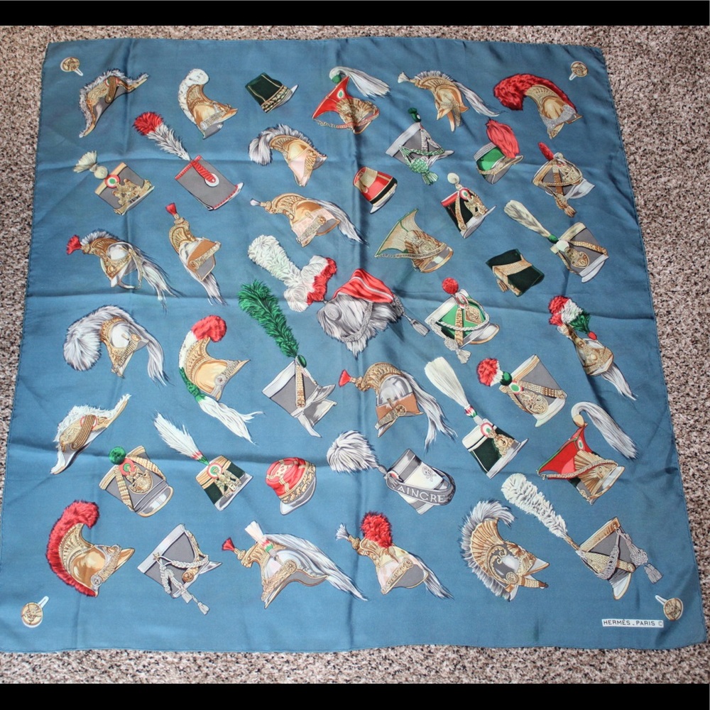 Hermes 100% Silk Scarf